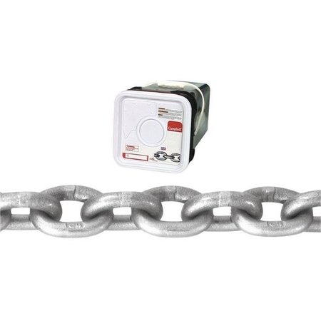 APEX TOOL GROUP Apex Tool Group 184616 40 ft. Chain High test 3 by 8  Bright 5366059